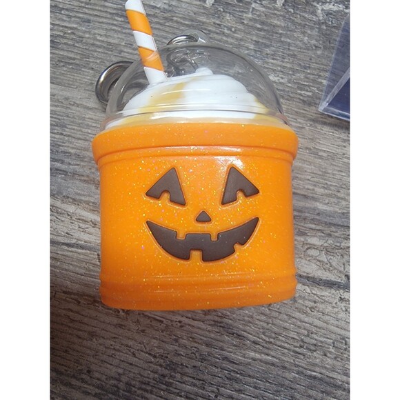 BATH & BODY WORKS PUMPKIN MILKSHAKE FRAPPE BAC HOLDER NWOT - Picture 3 of 4